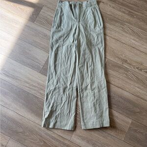 High-Waist On Point Moto Trouser - Green